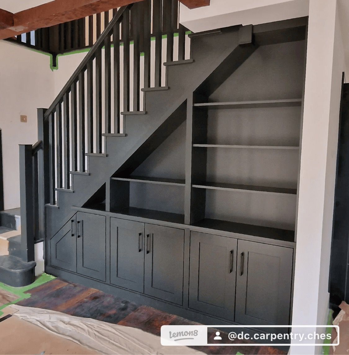 Bespoke furniture piece with contemporary design elements