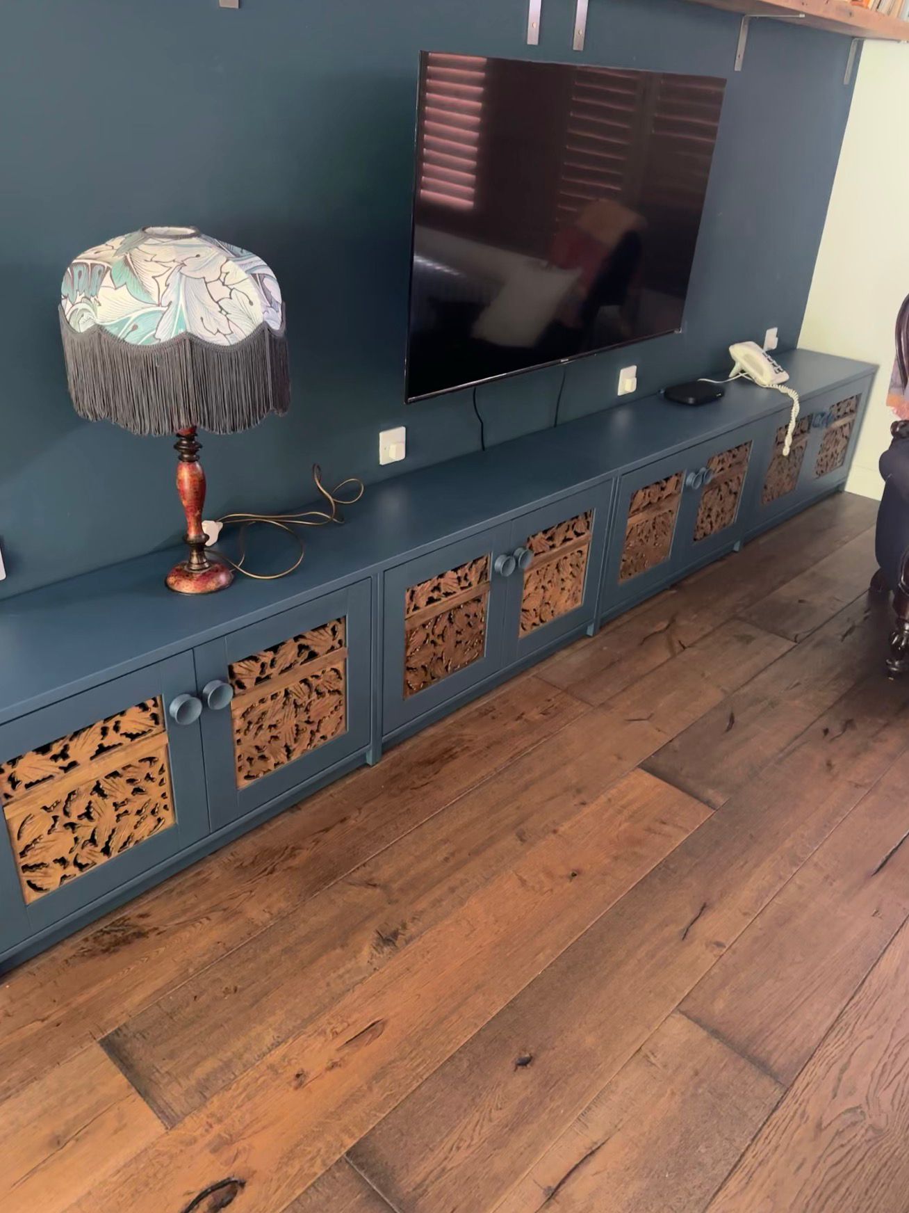 Custom built-in unit with integrated features